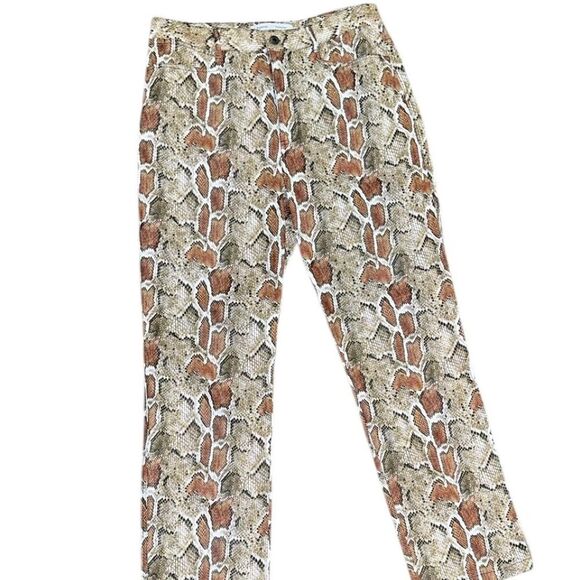 Proenza Schouler White Label Snake-Print Straight-Leg Trousers - Picture 5 of 8